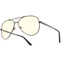 Gunnar Lunettes de jeu GUNNAR Maverick Gunmetal Liquet, argent