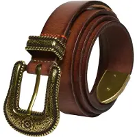Superdry Femme Ceinture Western Skinny en Cuir Brown Taille: L