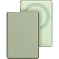 IDEAL OF SWEDEN , batterie externe MagSafe Slim, 5000 mAh - Batterie externe sans fil - Vert sauge