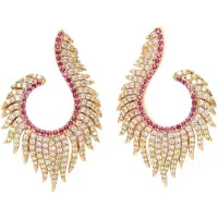Avant Garde Boucles d'oreilles 'Violetaina' rose