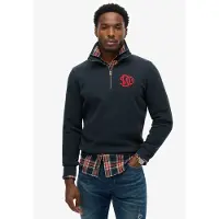 Superdry Sweat-shirt 'SD & CO' marine / rouge feu