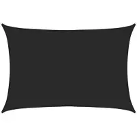 vidaXL Voile d'ombrage 160 g/m² noir 2,5x4 m HDPE