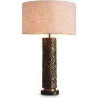 Casa Padrino Lampe de table de luxe , bronze / laiton / noir / crème, H. 76 cm