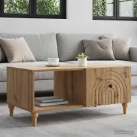Prolenta Maison Exclusive - Table basse en chêne artisanal 90 x 50 x 40 cm Matériau dérivé du bois
