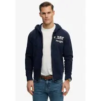 Superdry Vintage Athletic Hoodie Bleu M Homme