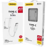 Dudao Adaptateur audio USB Type-C à 3,5 mm - Blanc KP32933