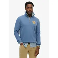 Superdry Neon Half Zip Sweater Bleu 2XL Homme
