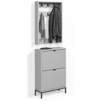 Livinity Vestiaire Aterno Gris Set, 2 pièces, Model 58859