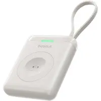 Baseus Chargeur portable Enerfill Fw11 5 W pour Apple Watch avec câble intégré - Blanc