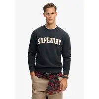 Superdry Vintage Athletic Crew Sweatshirt Bleu S Homme