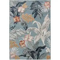 Benuta tapis intérieur & extérieur Flora Multicolore 120x170 cm tapis de salon tapis d’extérieur rectangulaire motif poil ras