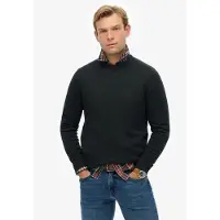 Superdry pour homme. M6110691A Pull Essentials noir (XL), Casuel, Coton