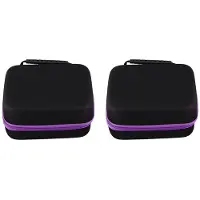 Semoic 2X 6 Couleurs Huile Essentielle Cas 30 Bouteilles 10 Ml Huile de Parfum Boîte D'Huile Essentielle Portable Titulaire de Transport Vernis Une