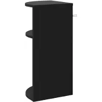 vidaXL Table d'appoint Noir 29,6 x 29,6 x 60 cm Bois d'ingénierie