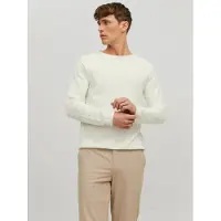 Jack & Jones Pull-over 'JJEHill' blanc naturel