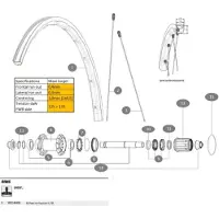 Mavic Ksyrium Hooked Rb Rear Rim Argenté