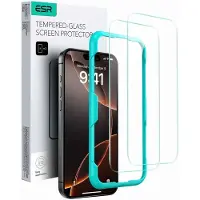 ESR None (2 pcs, Apple iPhone 16), Téléphone portable : film de protection, Transparent, Noir
