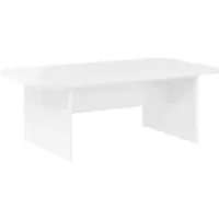 vidaXL Table basse blanc brillant 93 x 53 x 33 cm Bois composite