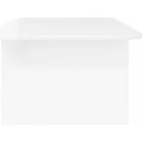 vidaXL Table basse blanc brillant 93 x 53 x 33 cm Bois composite