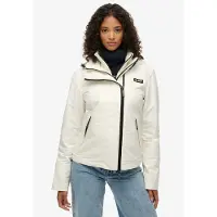 Superdry Femme Veste à Capuche Mountain Windbreaker White Taille: 36
