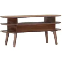 vidaXL Meuble TV 110x35x50 cm Bois d'acacia solide