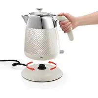 De'Longhi Bouilloire électrique DeLonghi Luminosa KBL2001.W - 1,6 L, blanche