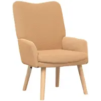 vidaXL Fauteuil relaxant Beige 63 x 67 x 94 cm tissu