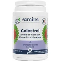 No Brand Oemine Colestrol levure de riz rouge et plantes pour cholestérol normal 60 pc(s) Capsule(S)