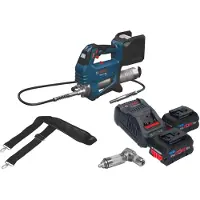 Bosch Pompe à graisse sans fil GFP 18V-10 18 V 10 000 psi + 2 batteries ProCORE 5,5 Ah + chargeur