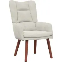 vidaXL Fauteuil relaxant Crème 63 x 67 x 94 cm Velours