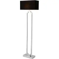 Casa Padrino Lampadaire de luxe Nickel Diamètre 19 x 50 x H 169 cm - Lampe de luxe Hôtel Restaurant