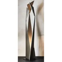 Casa Padrino Lampadaire LED design bronze / noir 47 x 40 x H. 204 cm - Lampadaire moderne en acier inoxydable - Lampe de salon - Qualité de luxe