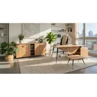 Xl Moebel Gmbh Ensemble de bureau : bureau, console et table basse de style moderne