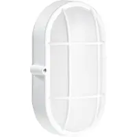 LEDS-C4 Forlight - Applique murale LED, forme ovale, 15W, indice de protection IP44, blanc, pour extérieur, économe en énergie, montage facile, design moderne