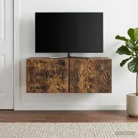 Prolenta Maison Exclusive - Meuble TV mural 59,5 x 41 x 30 cm Chêne fumé