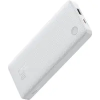 Baseus Batterie externe Airpow Lite, 10000mAh, 15W, 1 x USB, 2 x USB Type-C, total 3A (inclut câble USB vers USB Type-C de 30cm), blanc