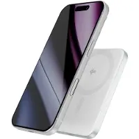 EPICO Qi2 5000mAh Alu Mag+ PowerBank EM51 - silver (5000 mAh, 20 W), Chargeur de secours, Argent