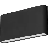 Forlight Applique extérieure LED C4 Slim - Noir