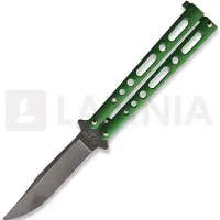 Bear & Son Couteau pliant Butterfly Green Stonewash