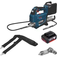Bosch Pompa à graisse sans fil GFP 18V-10 18 V 10 000 psi + 1 batterie 5,0 Ah - sans chargeur