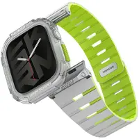 Skinarma Strap + etui Gemini for Apple Watch 42mm niteglow, Montre connectée : accessoires, Vert
