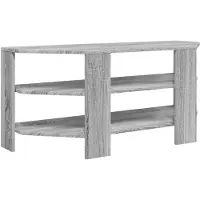 vidaXL Armoire TV d'angle gris Sonoma 102x40,5x45cm Bois composite