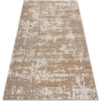 Rugsx Tapis CASA ECO SIZAL BOHO vintage 2809 crème / jaune, tapis en coton recyclé 133x190 cm
