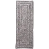 Eddie Bauer - Tapis de salle de bain en coton touffet doux, tr s absorbant et s chage rapide (Logan Chrome Grey 60" x 22")
