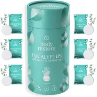 Body Restore Entspannungs-Duschtabletten / Duschtabletten / Eukalyptus-Minz-Duft / 3 Stück