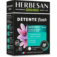 No Brand Herbesan Détente Flash – Safran & vitamines B9-B12 30 pc(s) Comprimé(S)