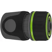 Stalco Raccord rapide 3/4 traversant avec plastique noir allié