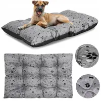 AIO Factory Coussin pour chien PRESTIGE 140x100 cm imperméable à motifs os noirs