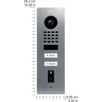 DoorBird IP portier vidéo. D1102FV Fingerpr. Edels. V2A, sous la porte
