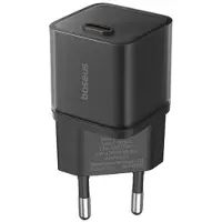 Baseus GaN5S, 20W, 3A, 1 x USB-C, noir (20 W, 1 portion), Chargeur USB, Noir